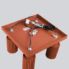 Plafonnier KARBON 4 Rouge Ocre Sollux | Plafonnier Design 4x GU10