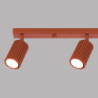 Plafonnier KARBON 4L Rouge Ocre Sollux | Plafonnier Design 4x GU10