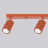 Plafonnier KARBON 4L Rouge Ocre Sollux | Plafonnier Design 4x GU10