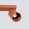 Plafonnier KARBON 6L Rouge Ocre Sollux | Plafonnier Design 6x GU10