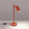 Lampe à poser KARBON Rouge Ocre Sollux | Lampe Design GU10