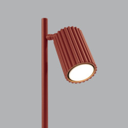 Lampe à poser KARBON Rouge Ocre Sollux | Lampe Design GU10