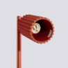 Lampe à poser KARBON Rouge Ocre Sollux | Lampe Design GU10