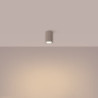 Plafonnier KARBON 10 Taupe Sollux | Spot Plafond Design GU10