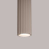 Lampe suspendue KARBON 1 Taupe Sollux | Suspension Design GU10