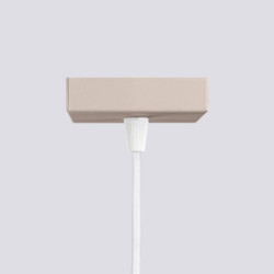 Lampe suspendue KARBON 1 Taupe Sollux | Suspension Design GU10
