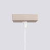 Lampe suspendue KARBON 1 Taupe Sollux | Suspension Design GU10