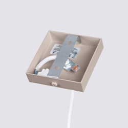 Lampe suspendue KARBON 1 Taupe Sollux | Suspension Design GU10