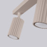 Plafonnier KARBON 2 Taupe Sollux | Plafonnier Design 2 Spots GU10