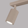 Plafonnier KARBON 2 Taupe Sollux | Plafonnier Design 2 Spots GU10
