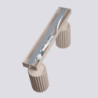 Plafonnier KARBON 2 Taupe Sollux | Plafonnier Design 2 Spots GU10