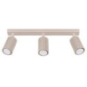 Plafonnier KARBON 3L Taupe Sollux | Plafonnier Design 3 Spots GU10