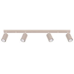 Plafonnier KARBON 4L Taupe Sollux | Plafonnier Design 4 Spots GU10