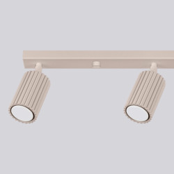 Plafonnier KARBON 4L Taupe Sollux | Plafonnier Design 4 Spots GU10