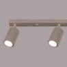 Plafonnier KARBON 4L Taupe Sollux | Plafonnier Design 4 Spots GU10