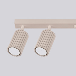 Plafonnier KARBON 6L Taupe Sollux | Plafonnier Design 6 Spots GU10