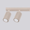 Plafonnier KARBON 6L Taupe Sollux | Plafonnier Design 6 Spots GU10