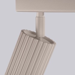 Plafonnier KARBON 6L Taupe Sollux | Plafonnier Design 6 Spots GU10