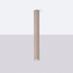 Plafonnier KARBON 60 Taupe Sollux | Plafonnier Design GU10 60 cm