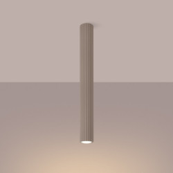 Plafonnier KARBON 60 Taupe Sollux | Plafonnier Design GU10 60 cm