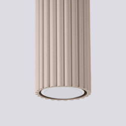 Plafonnier KARBON 60 Taupe Sollux | Plafonnier Design GU10 60 cm