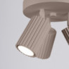 Plafonnier KARBON 3P Taupe Sollux | Plafonnier 3 Spots Orientables GU10