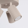 Plafonnier KARBON 3P Taupe Sollux | Plafonnier 3 Spots Orientables GU10