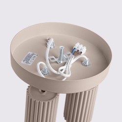 Plafonnier KARBON 3P Taupe Sollux | Plafonnier 3 Spots Orientables GU10