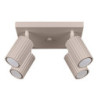 Plafonnier KARBON 4 Taupe Sollux | Plafonnier Design 4 Spots GU10