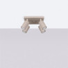 Plafonnier KARBON 4 Taupe Sollux | Plafonnier Design 4 Spots GU10