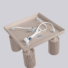 Plafonnier KARBON 4 Taupe Sollux | Plafonnier Design 4 Spots GU10