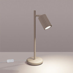 Lampe à poser KARBON Taupe Sollux | Lampe Design GU10