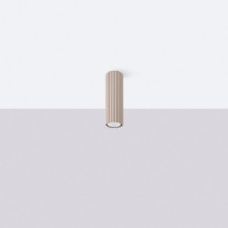 Plafonnier KARBON 20 Taupe Sollux | Spot Plafond Design GU10