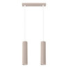 Lampe Suspendue KARBON 2 Taupe Sollux | Suspension Design GU10
