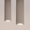 Lampe Suspendue KARBON 2 Taupe Sollux | Suspension Design GU10