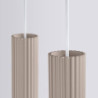 Lampe Suspendue KARBON 2 Taupe Sollux | Suspension Design GU10
