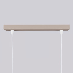 Lampe Suspendue KARBON 2 Taupe Sollux | Suspension Design GU10