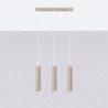 Lampe Suspendue KARBON 3L Taupe Sollux | Suspension Design GU10