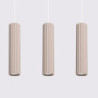 Lampe Suspendue KARBON 3L Taupe Sollux | Suspension Design GU10