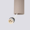 Lampe Suspendue KARBON 3L Taupe Sollux | Suspension Design GU10