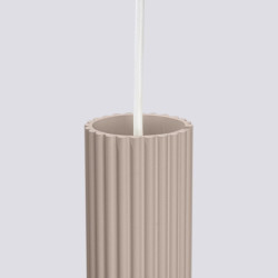 Lampe Suspendue KARBON 3L Taupe Sollux | Suspension Design GU10