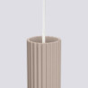 Lampe Suspendue KARBON 3L Taupe Sollux | Suspension Design GU10