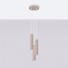Lampe Suspendue KARBON 3P Taupe Sollux | Suspension Design GU10