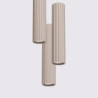 Lampe Suspendue KARBON 3P Taupe Sollux | Suspension Design GU10