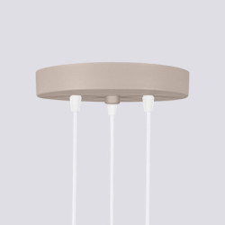 Lampe Suspendue KARBON 3P Taupe Sollux | Suspension Design GU10