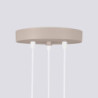 Lampe Suspendue KARBON 3P Taupe Sollux | Suspension Design GU10