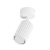 Plafonnier KARBON 1 Blanc Sollux | Spot Plafond Design GU10