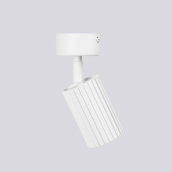 Plafonnier KARBON 1 Blanc Sollux | Spot Plafond Design GU10