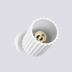 Plafonnier KARBON 1 Blanc Sollux | Spot Plafond Design GU10