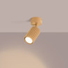 Plafonnier KARBON 1 Doré Sollux | Spot Plafond Design GU10